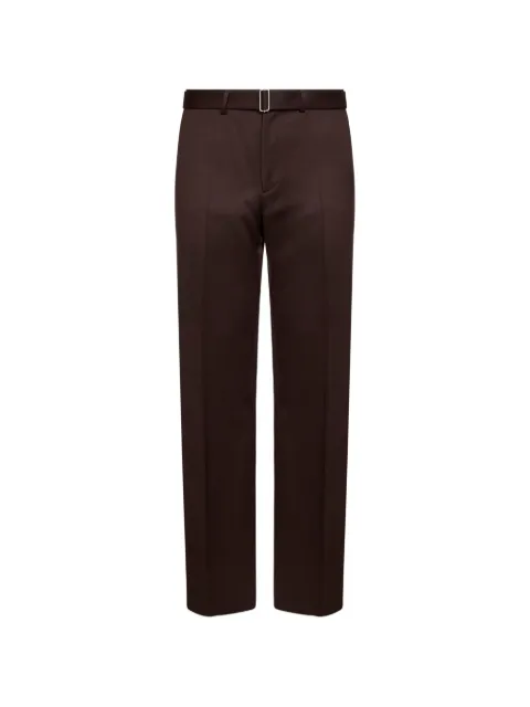 Lardini belted pressed-crease trousers