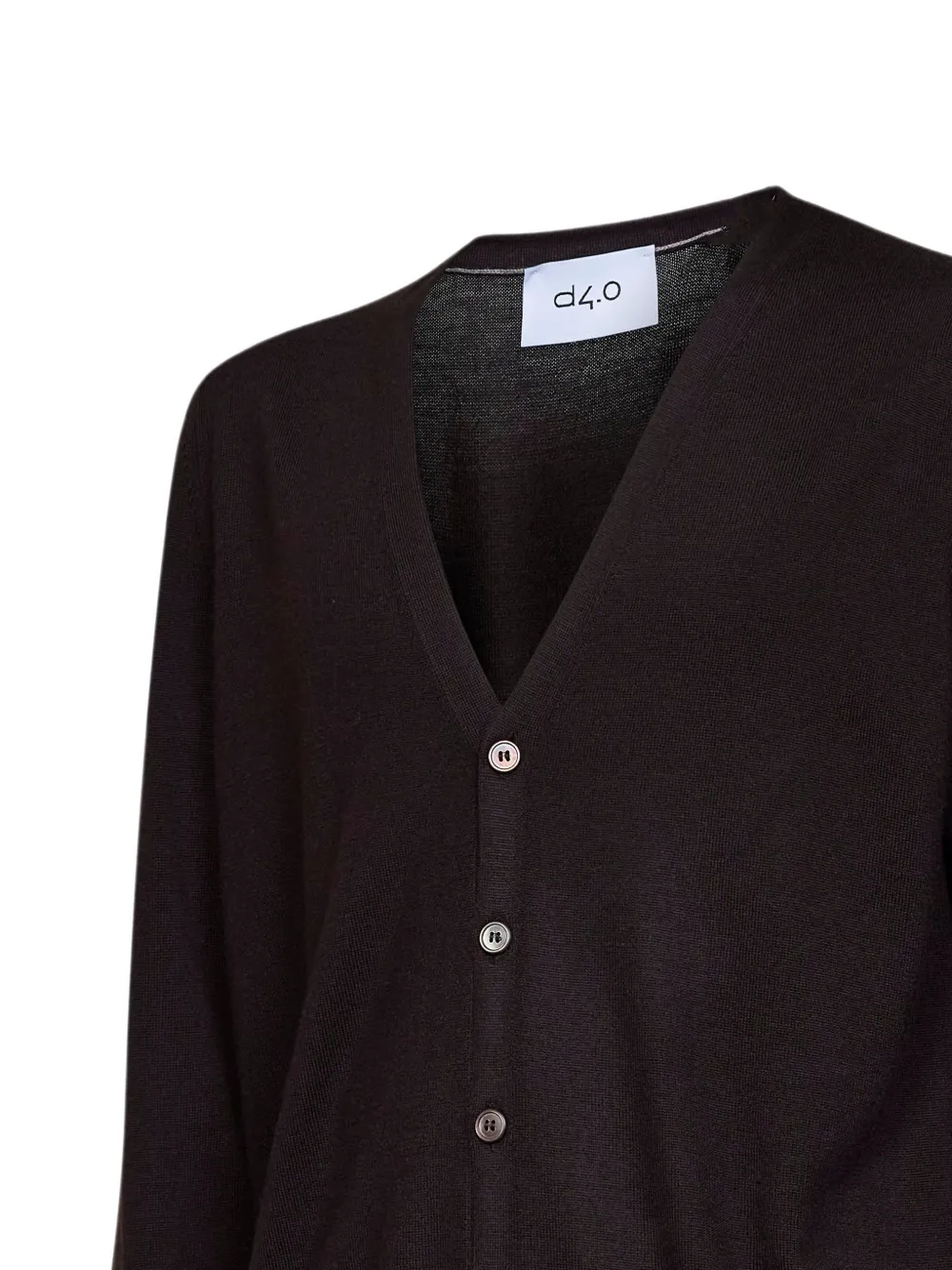 D4.0 Vest met V-hals Bruin