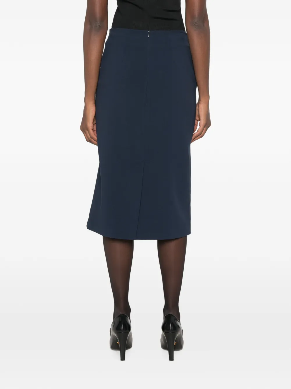 Ottod'Ame Midi-kokerrok Blauw