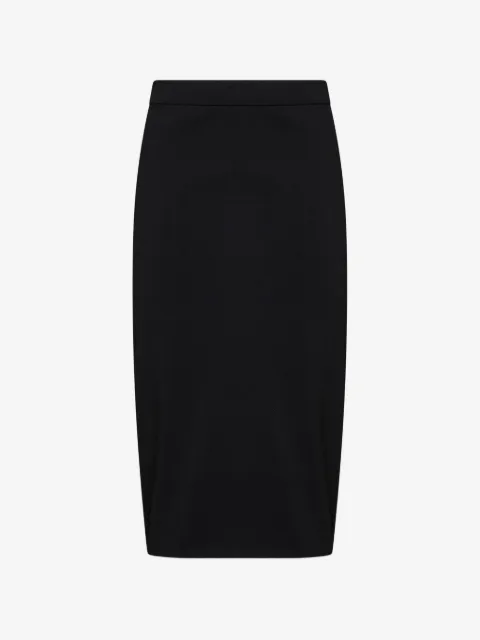 Co ribbed elasticated-waistband midi skirt