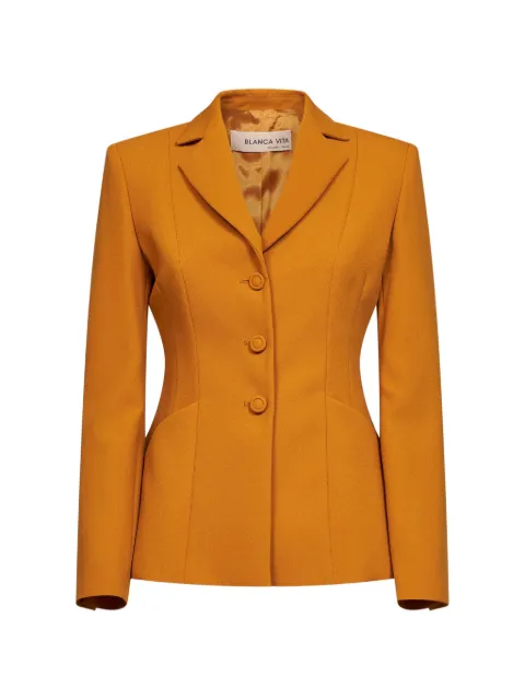Blanca Vita chaqueta ajustada con botones