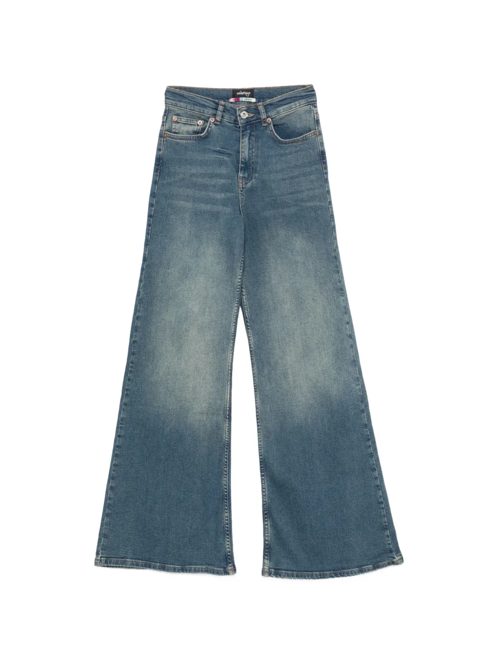 Ottod'Ame Jeans con effetto schiarito - Blu