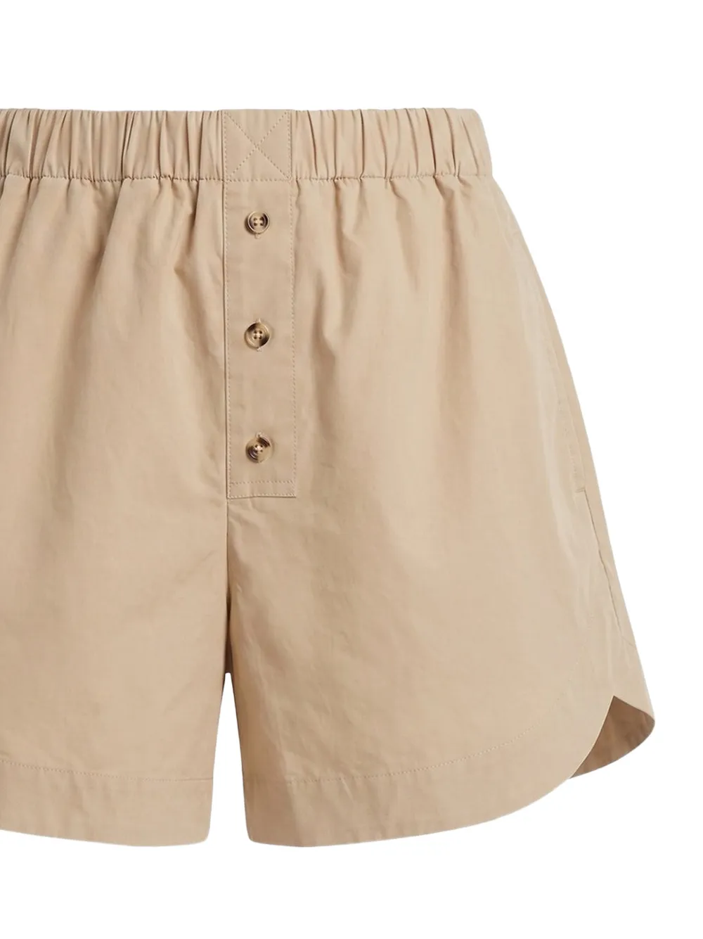 Nanushka Gobnat shorts met knoopdetail Beige