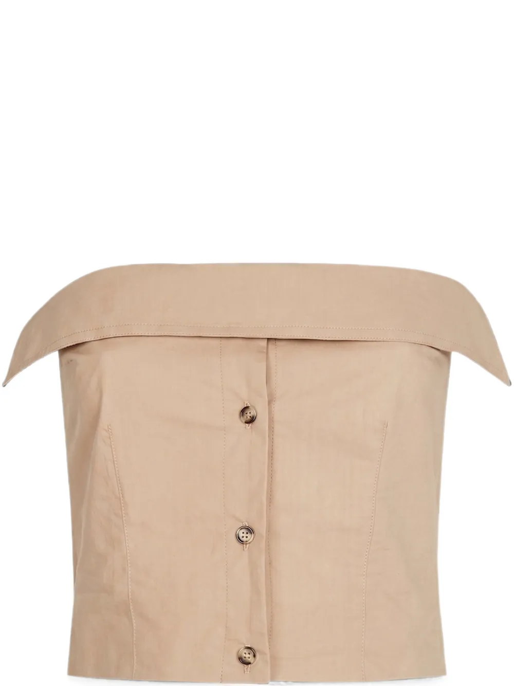Nanushka Deidre off-shoulder top Beige