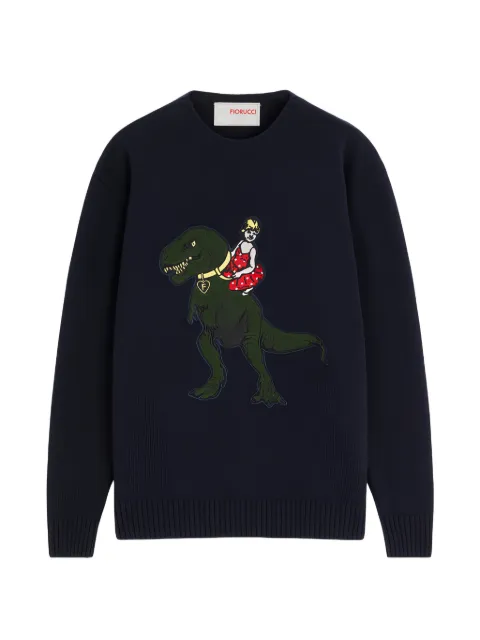 Fiorucci T-Rex patch sweater