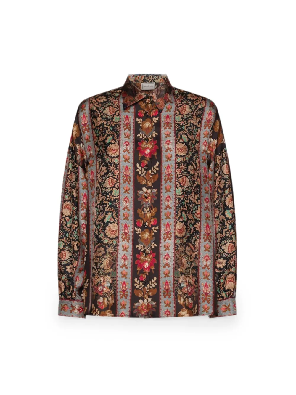 Pierre-Louis Mascia Aloe blouse met paisley-print Bruin