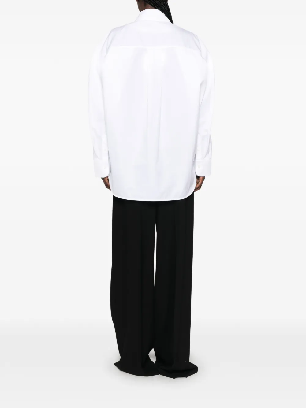 Jacquemus Le Palmier oversized blouse Wit