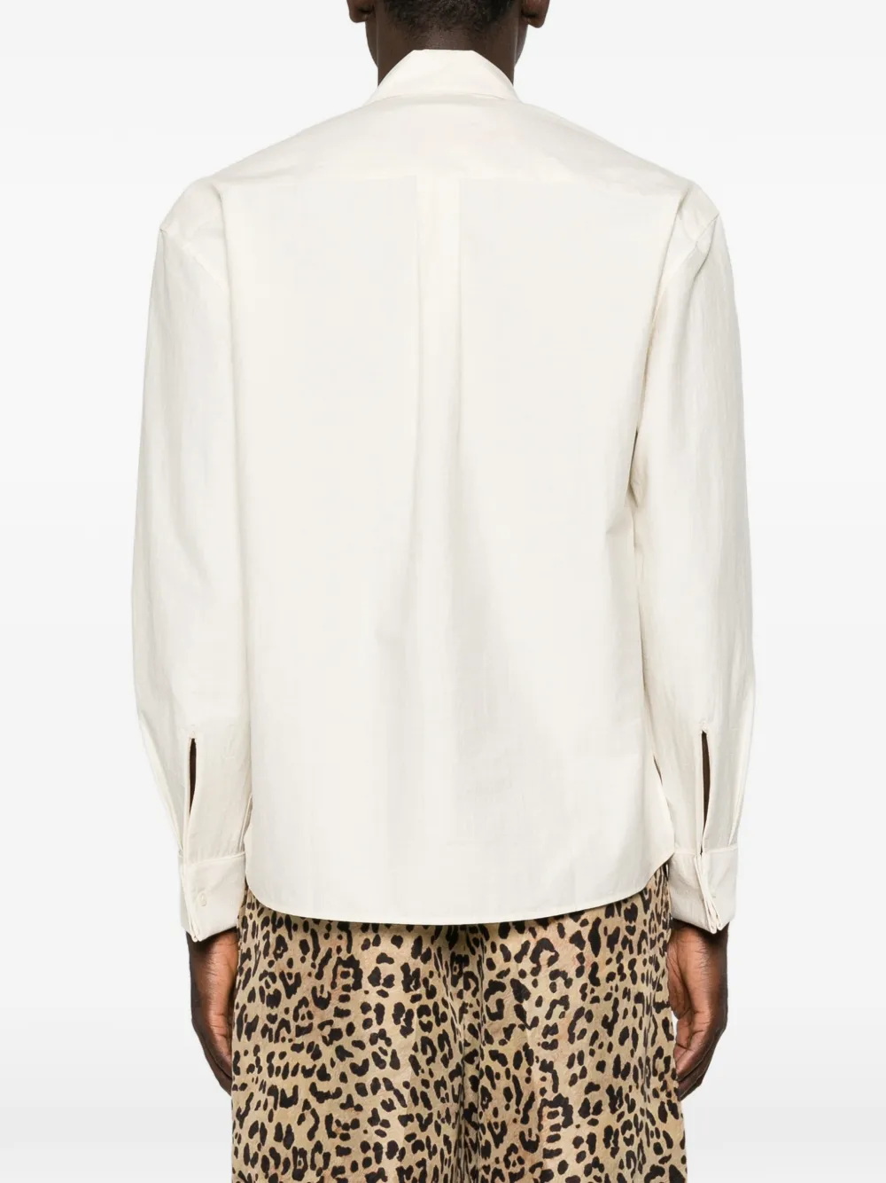 Jacquemus Overhemd met Peter Pan-kraag Beige