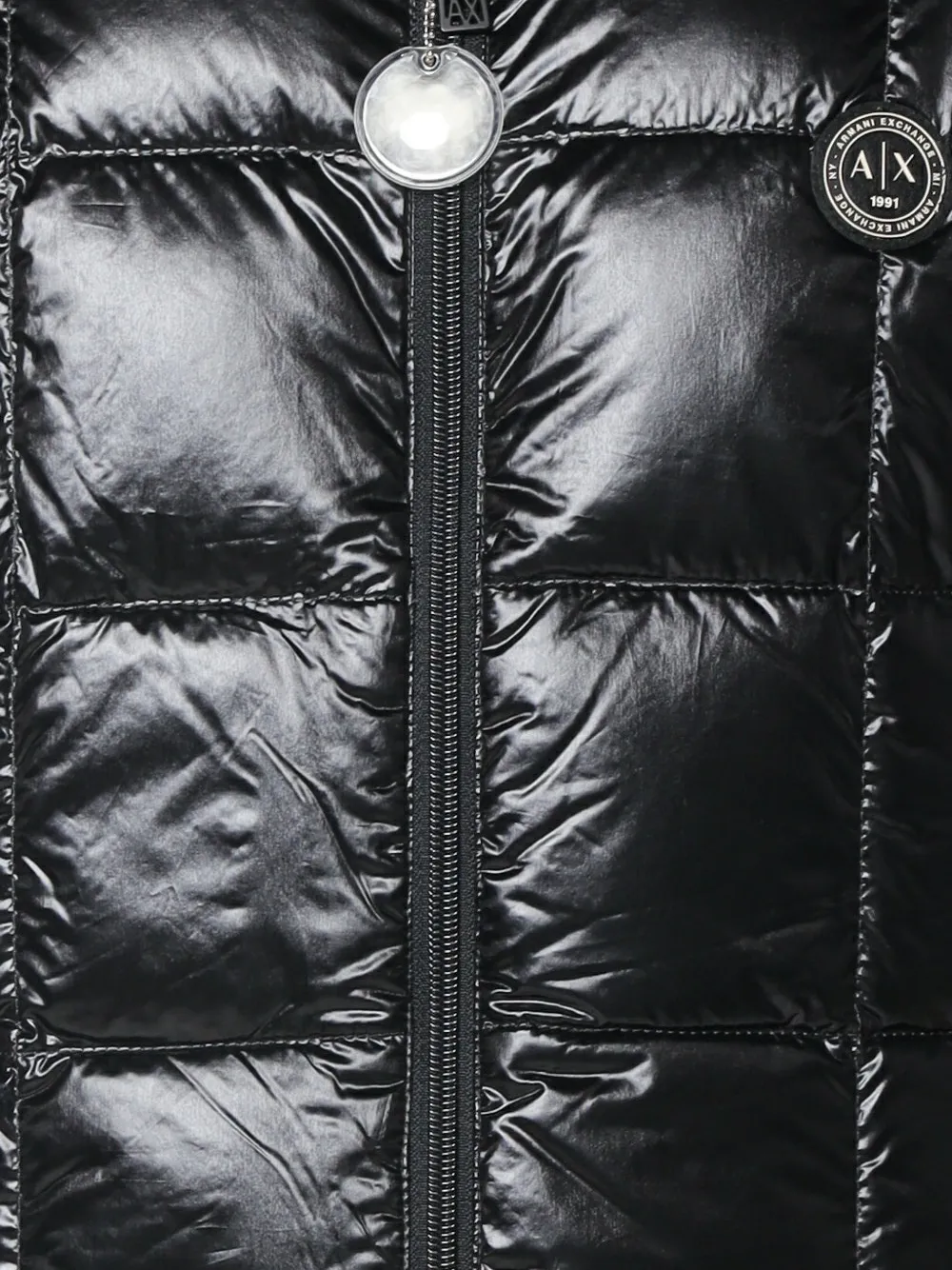 Armani Exchange quilted gilet Zwart