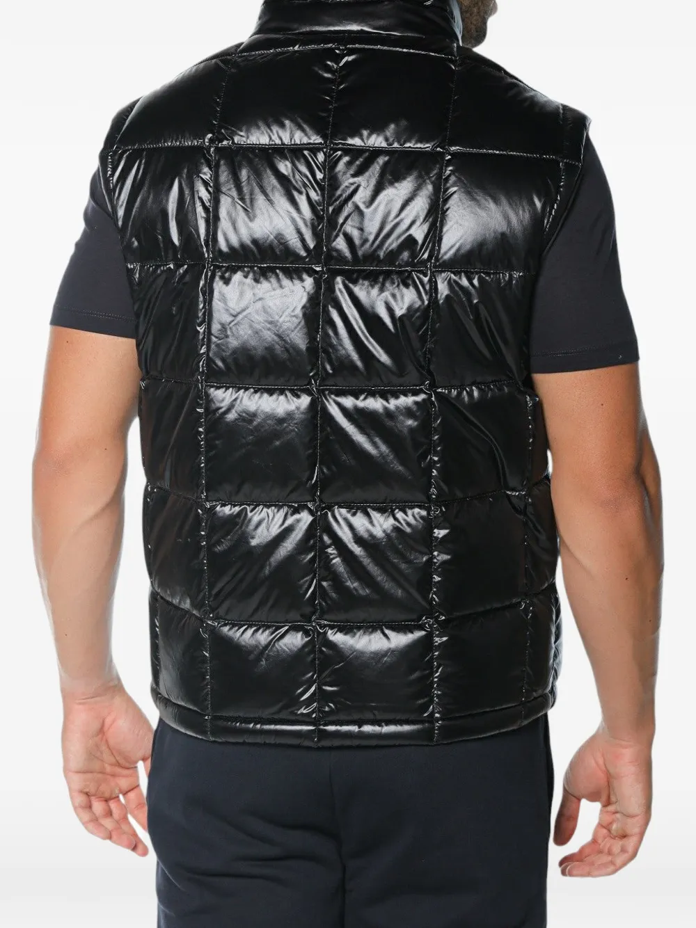 Armani Exchange quilted gilet Zwart