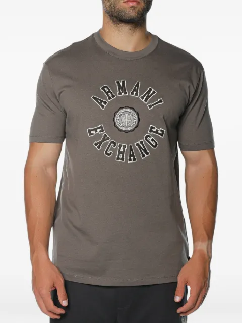 Armani Exchange logo-embroidered T-shirt