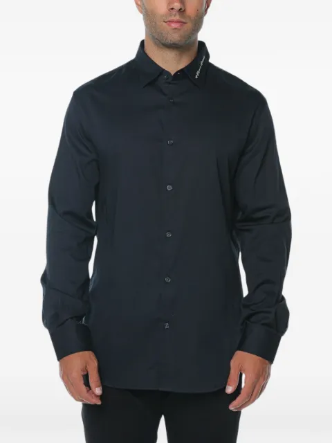 Emporio Armani logo-embroidered shirt