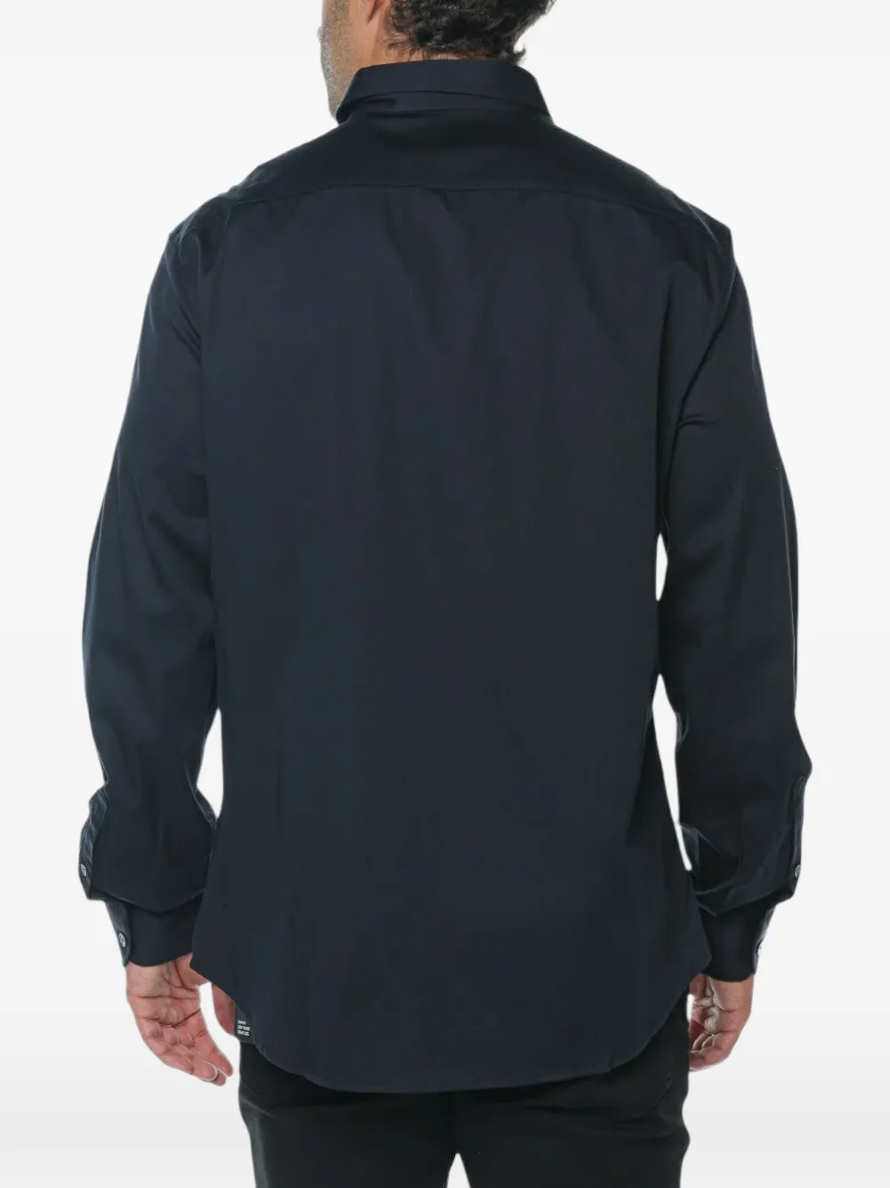 Emporio Armani Overhemd met geborduurd logo Blauw