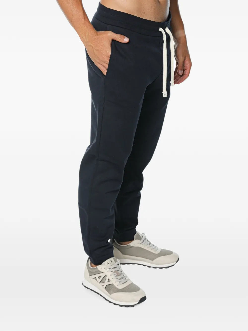 Armani Exchange drawstring-waistband track pants Blauw