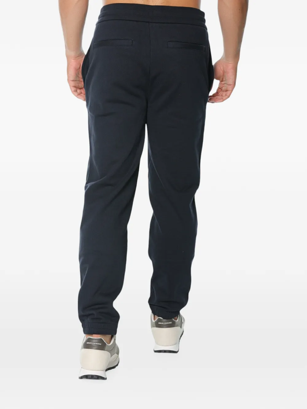 Armani Exchange drawstring-waistband track pants Blauw