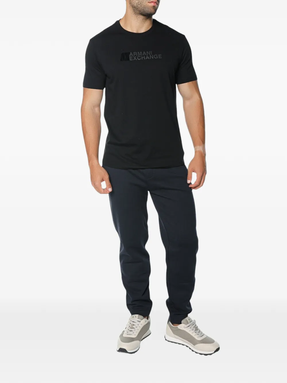 Armani Exchange drawstring-waistband track pants Blauw