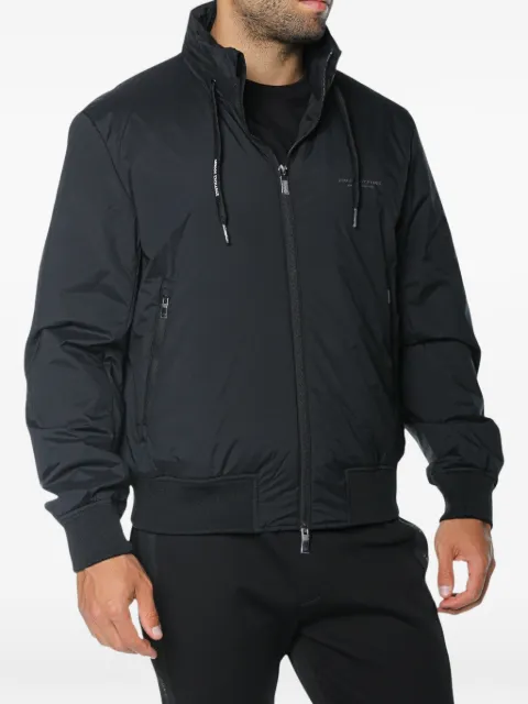 Armani Exchange logo-print zip-up jacket