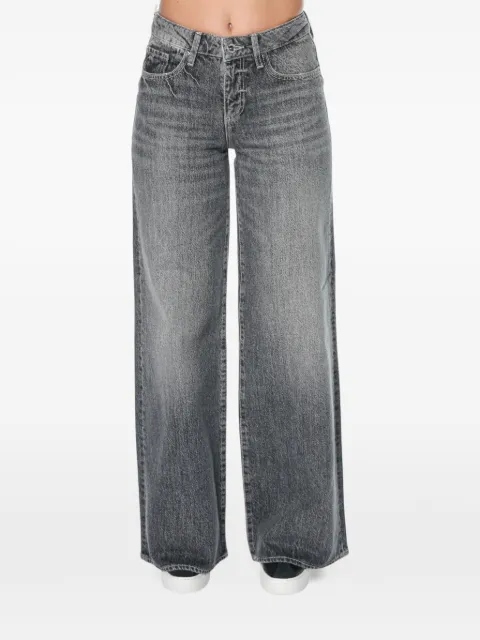 Armani Exchange five-pocket wide-leg jeans