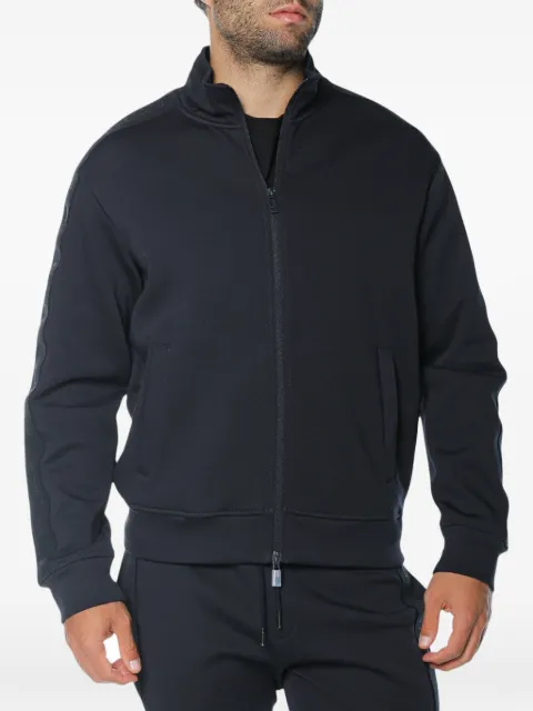Armani Exchange logo-tape zip-up sweatshirt