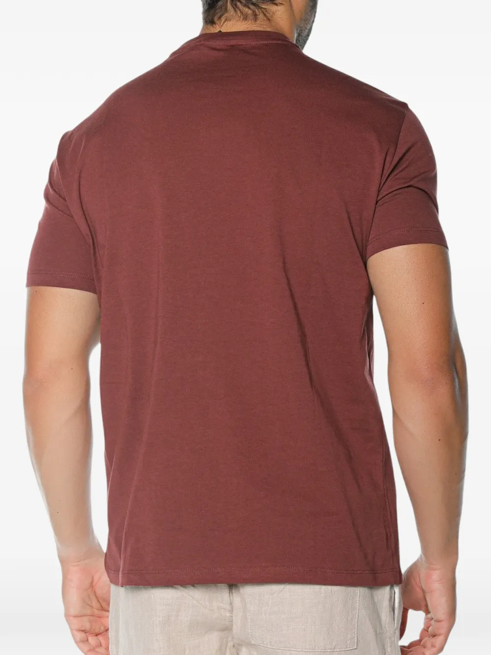 Armani Exchange logo-print T-shirt Rood