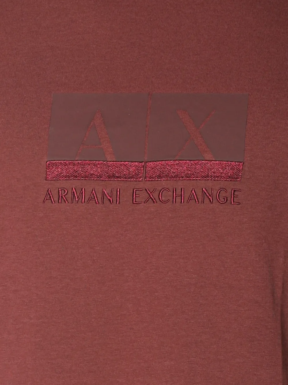 Armani Exchange logo-print T-shirt Rood
