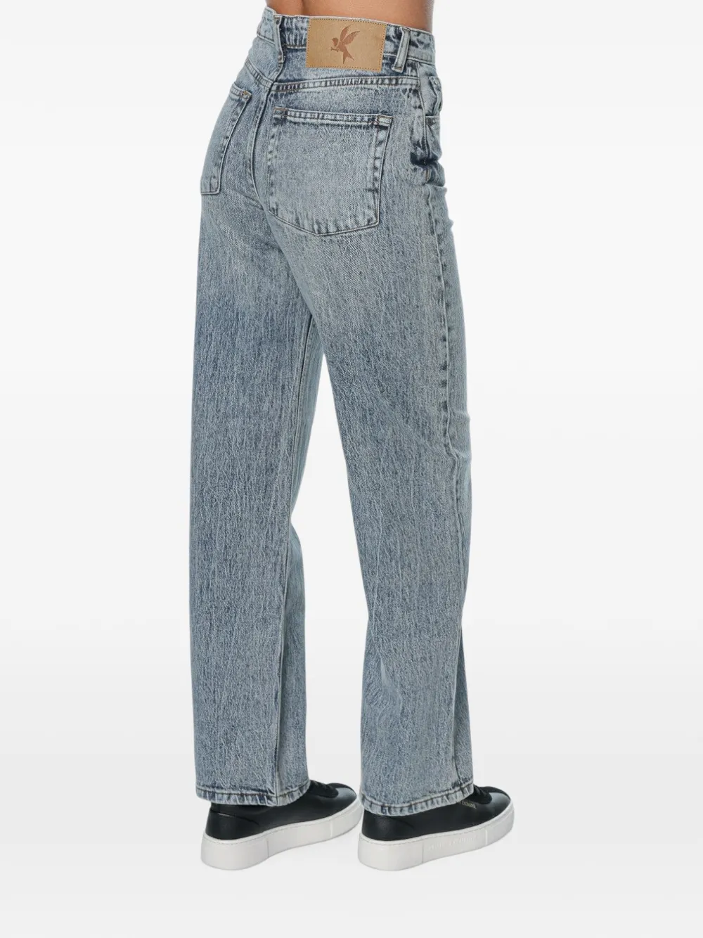 One Teaspoon Icon high-waist jeans met rechte pijpen Blauw
