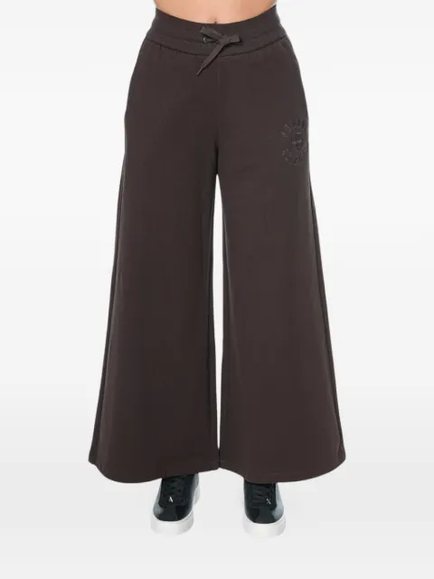 Armani Exchange logo-embroidered drawstring trousers