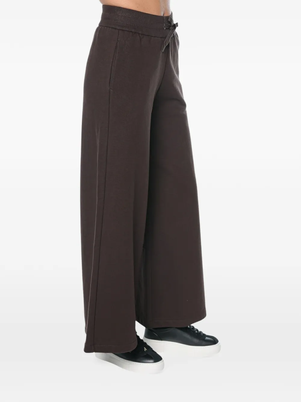 Armani Exchange logo-embroidered drawstring trousers Bruin