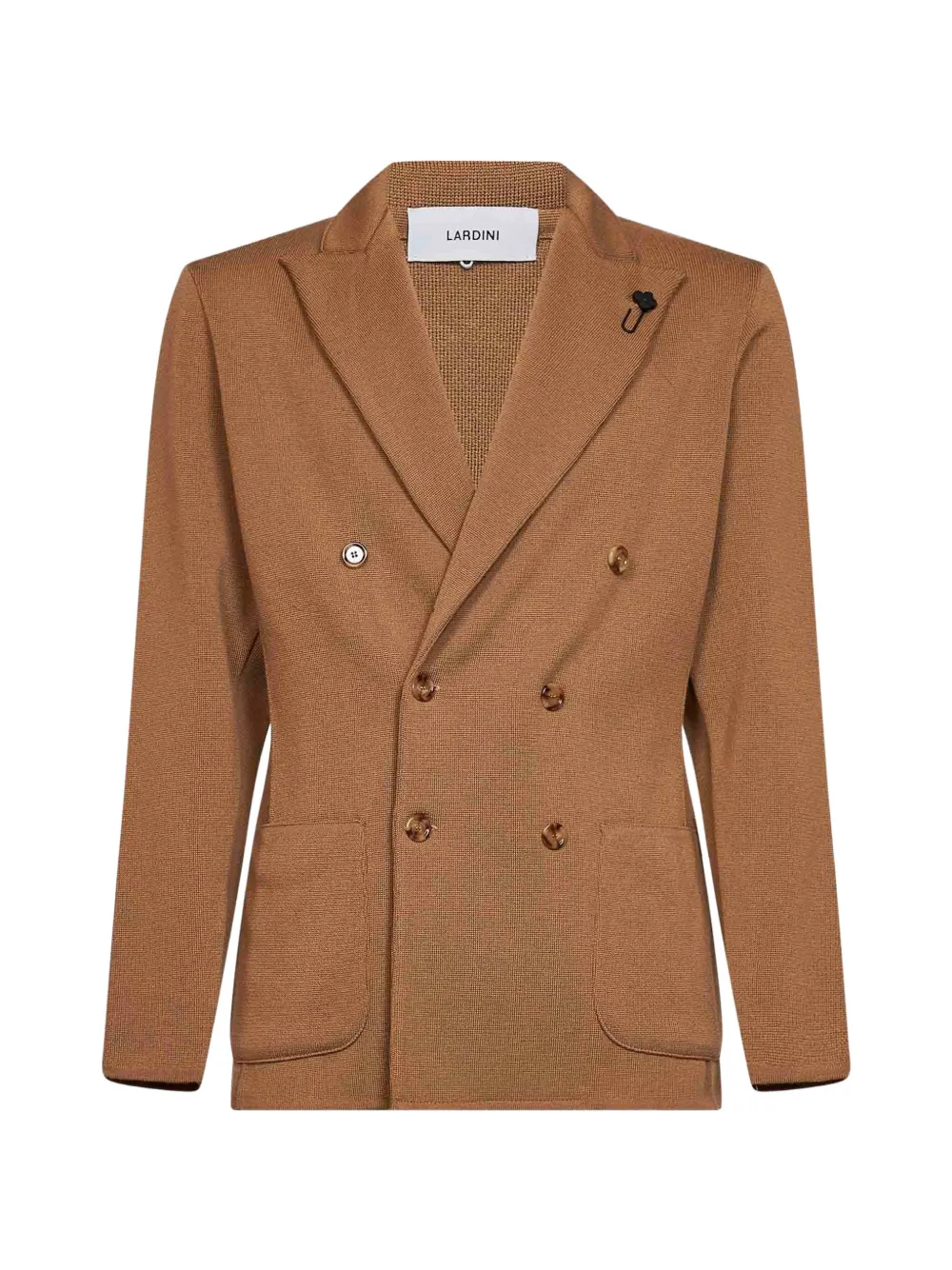 Lardini double-breasted peak-lapel blazer - Braun