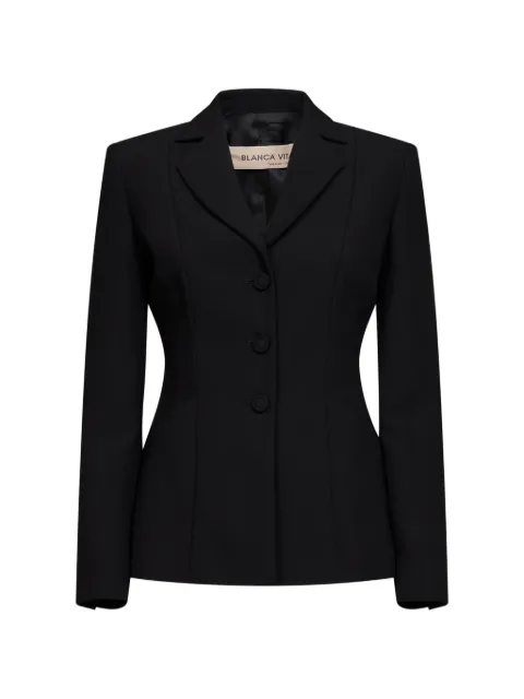 Blanca Vita chaqueta ajustada con botones
