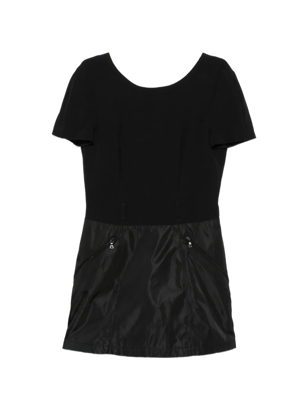 Prada Pre-Owned 2000s Minikleid mit Reißverschluss - Schwarz