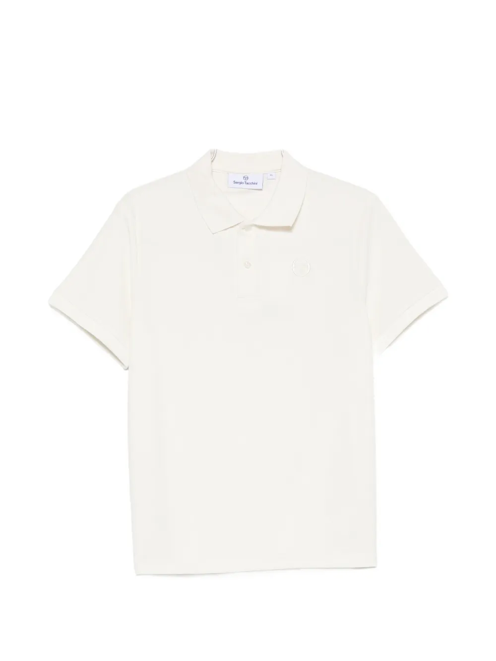 Sergio Tacchini logo-embroidered polo shirt - Toni neutri