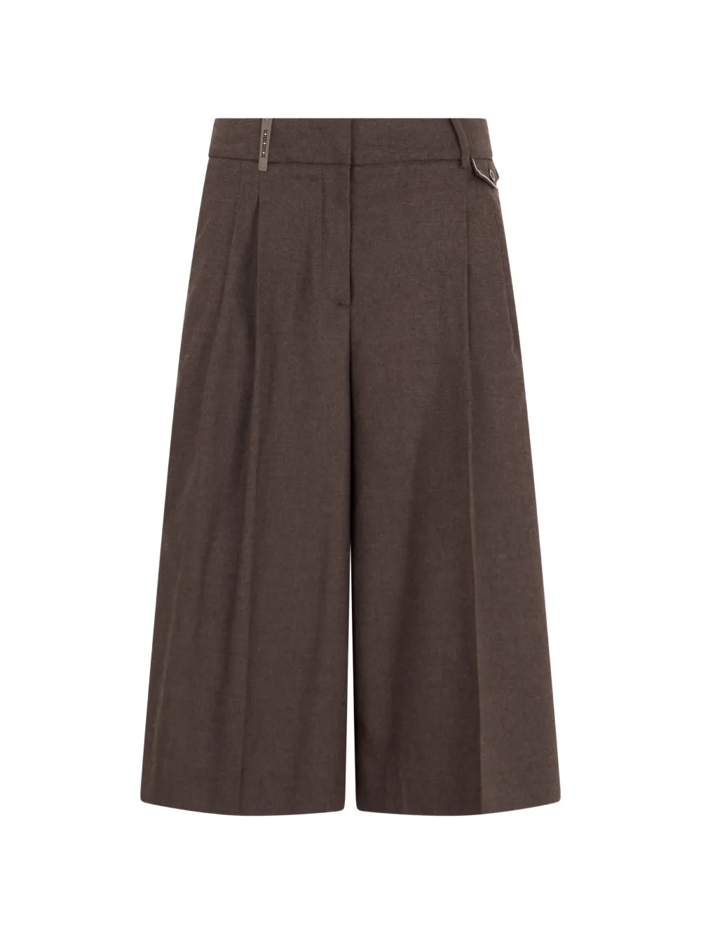 Peserico pleated wide-leg trousers - Marrone