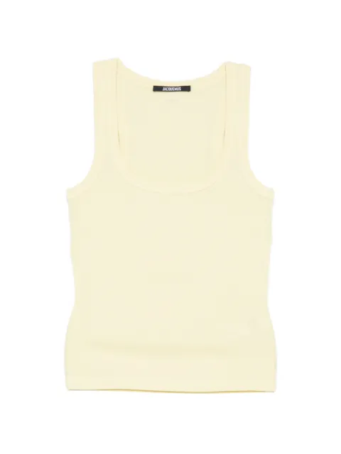 Jacquemus ribbed-knit logo-patch vest