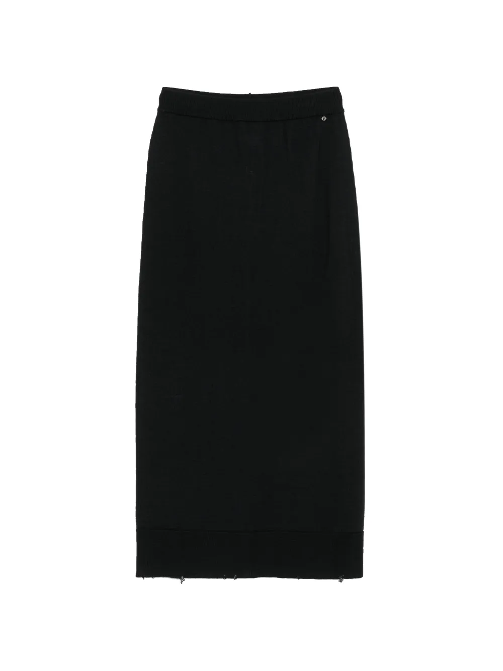 Ottod'Ame fine-knit slit-detail midi skirt
