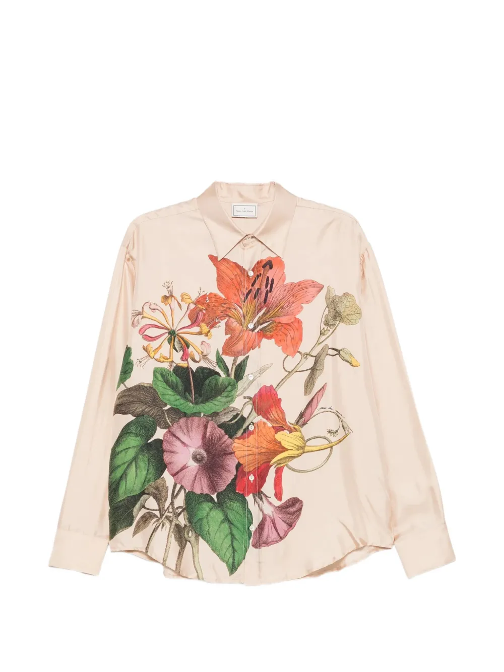 Pierre-Louis Mascia floral-print silk shirt - Rosa