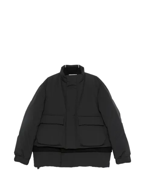 sacai layered-design padded jacket