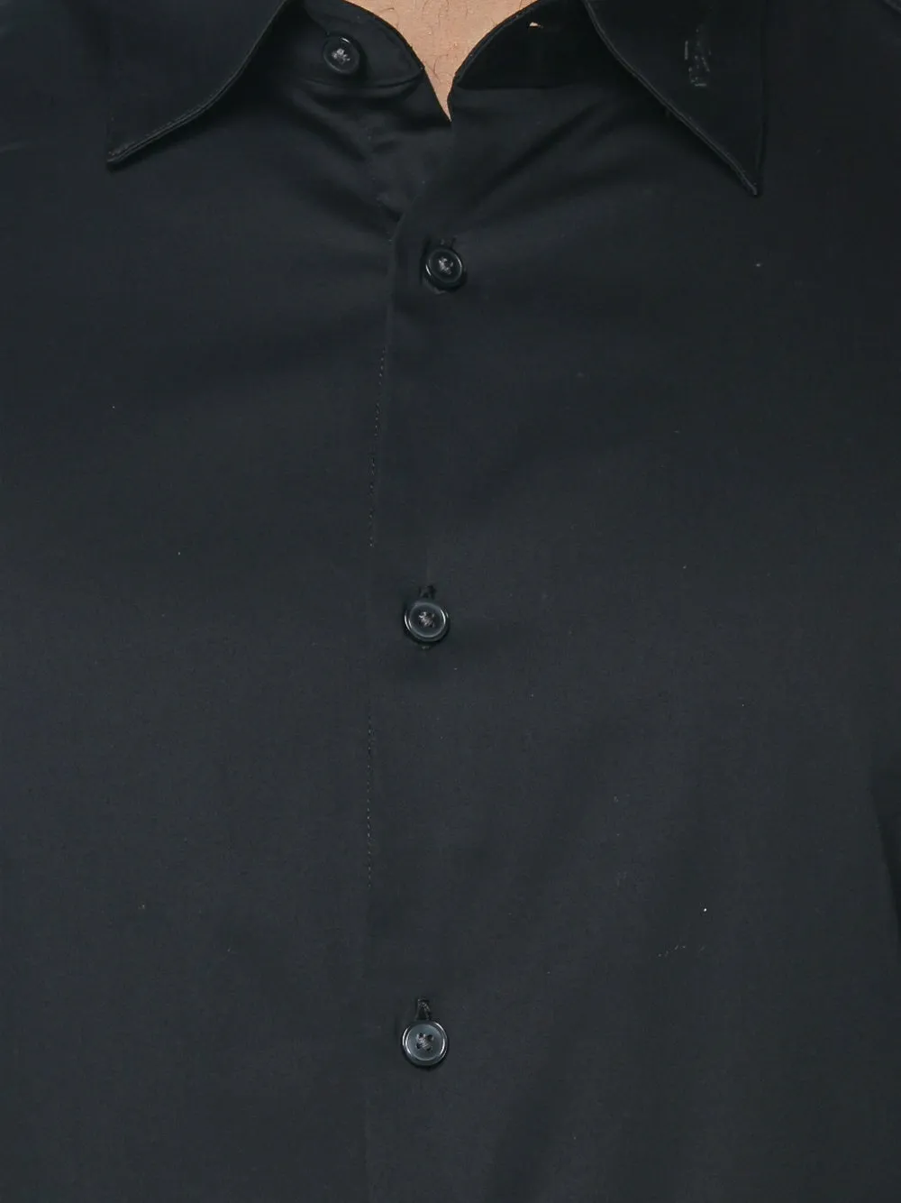 Emporio Armani Overhemd met lange mouwen Zwart