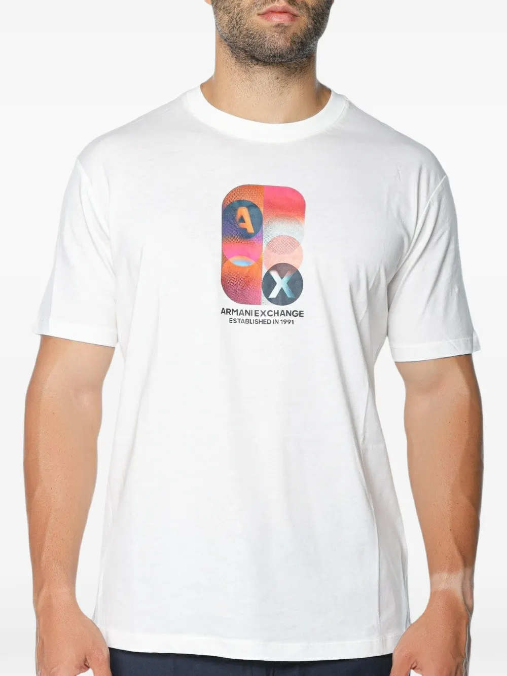 Armani Exchange graphic-print T-shirt - Bianco