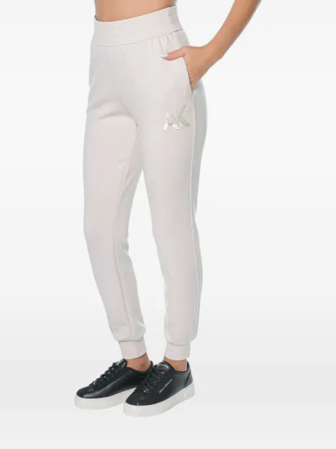 Armani Exchange sequin-logo track pants