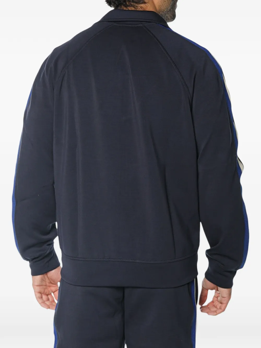 Armani Exchange Trui met raglanmouwen en zijstreep Blauw