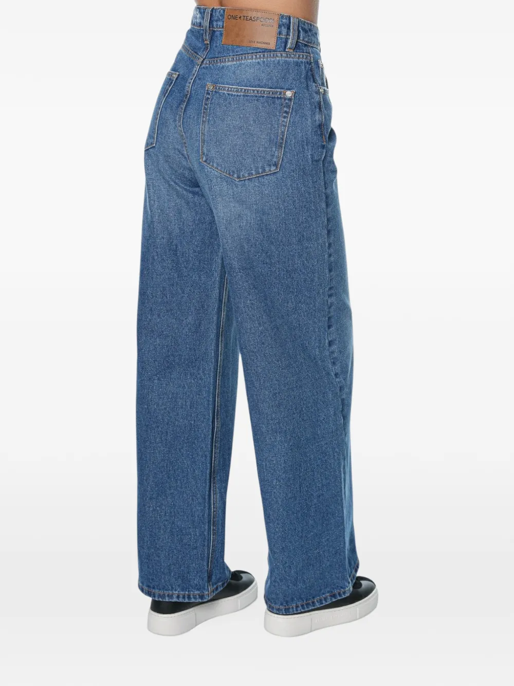 One Teaspoon Love Machines jeans met wijde pijpen Blauw