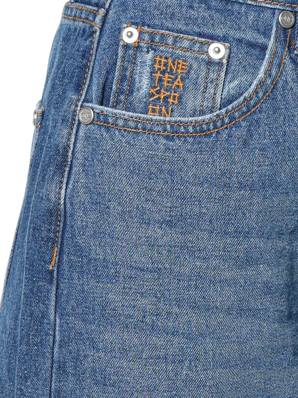 One Teaspoon Love Machines jeans met wijde pijpen Blauw