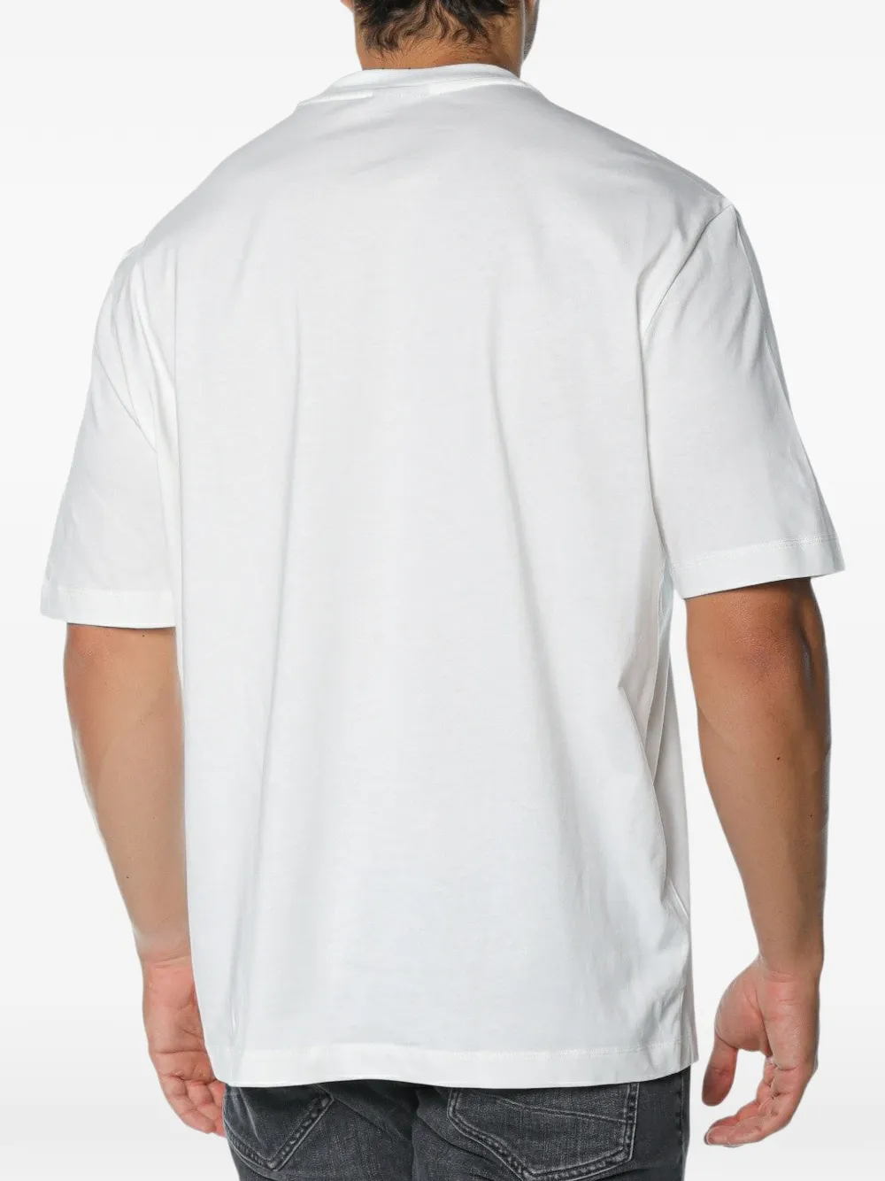 Armani Exchange logo-print T-shirt Wit