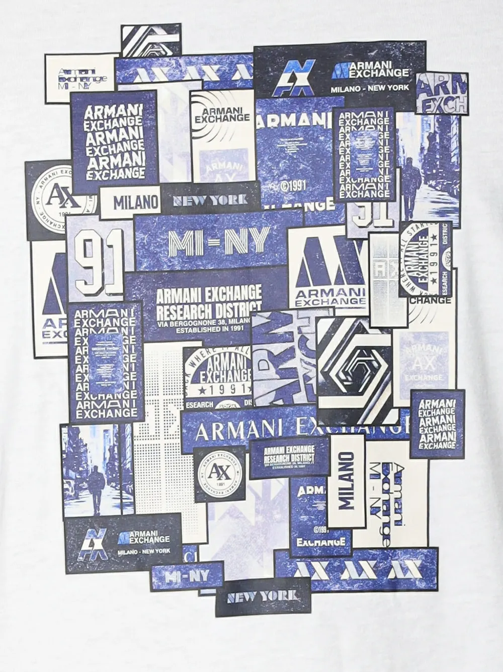 Armani Exchange graphic-print T-shirt Wit