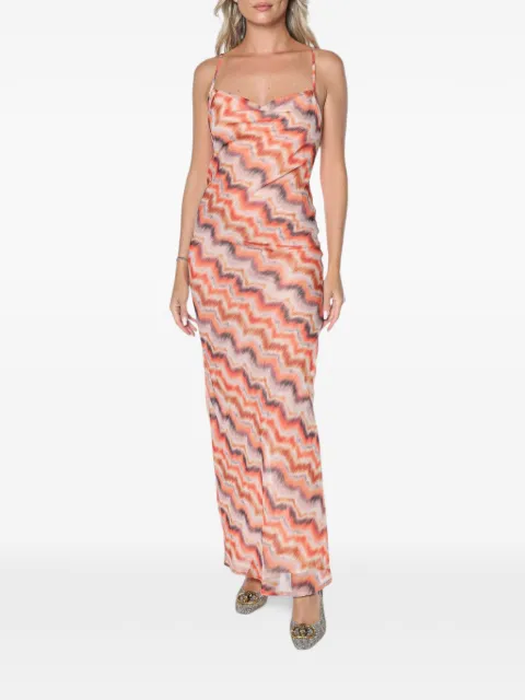 One Teaspoon Jagger chevron-print maxi dress