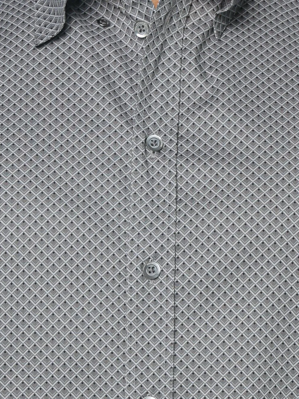 Emporio Armani Overhemd met geometrische print Grijs