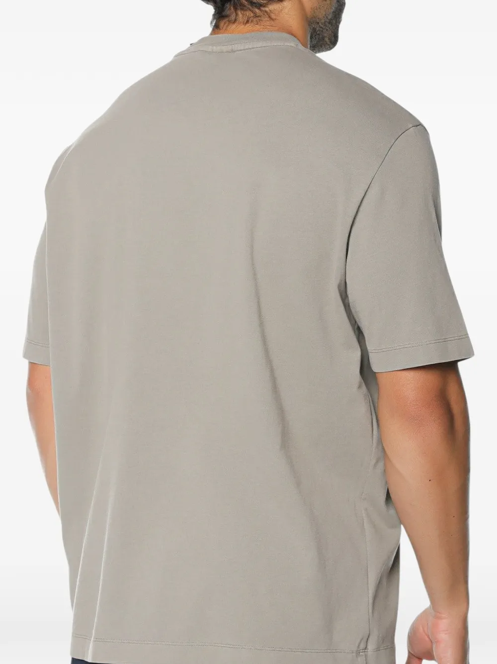 Armani Exchange logo-print T-shirt Groen