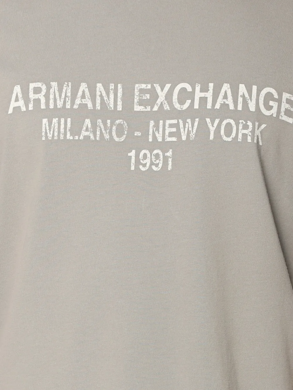 Armani Exchange logo-print T-shirt Groen