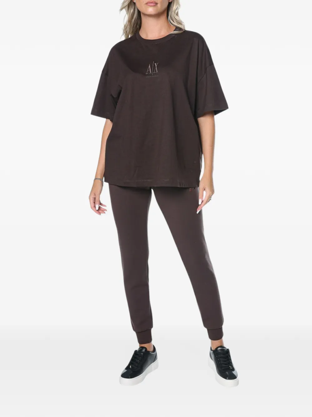 Armani Exchange sequin-logo track pants Bruin
